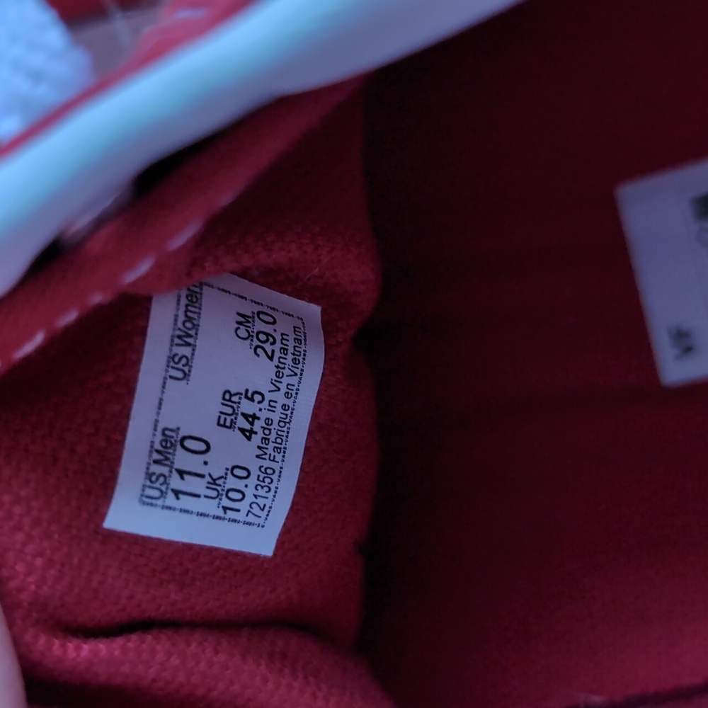 Red Vans - Picture 6 of 6